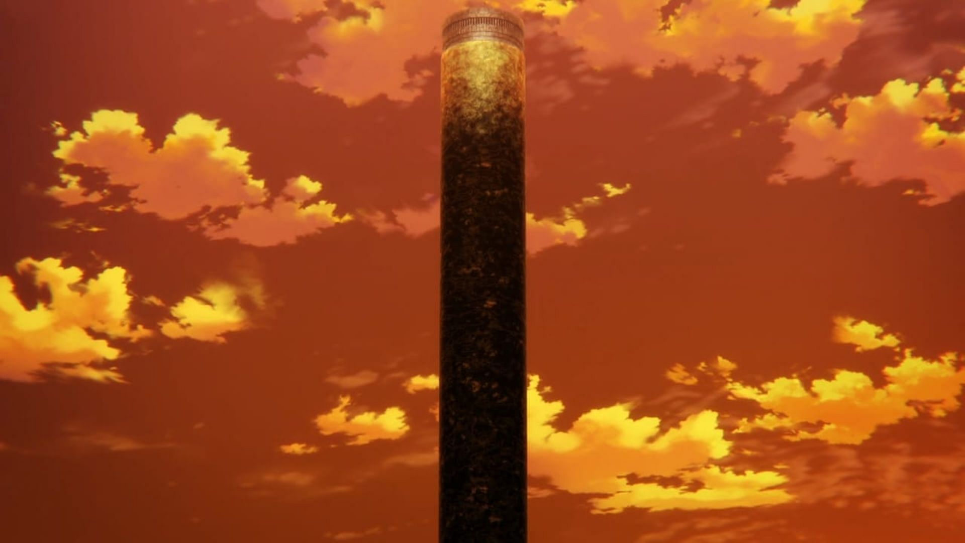 The Pillar turns black in Fire Force season 3 episode 12 (Image via David Production)